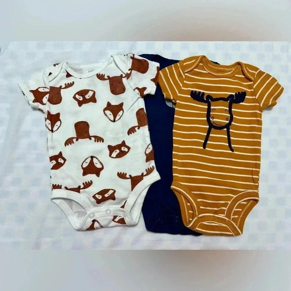Carter's Just one you 3 pack bodysuits onesies Size 3 Months - Picture 3 of 10